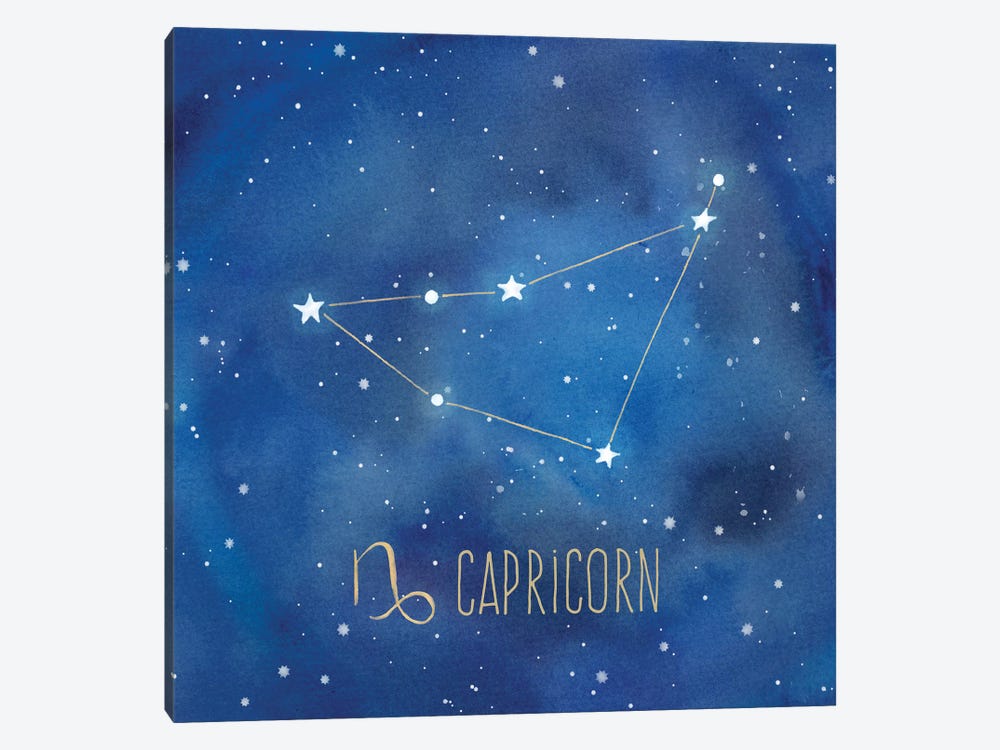 Star Sign Capricorn by Cynthia Coulter 1-piece Canvas Art Print