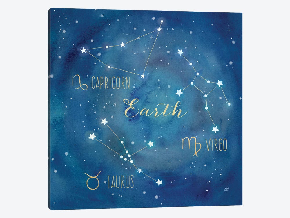 Star Sign Earth by Cynthia Coulter 1-piece Canvas Artwork
