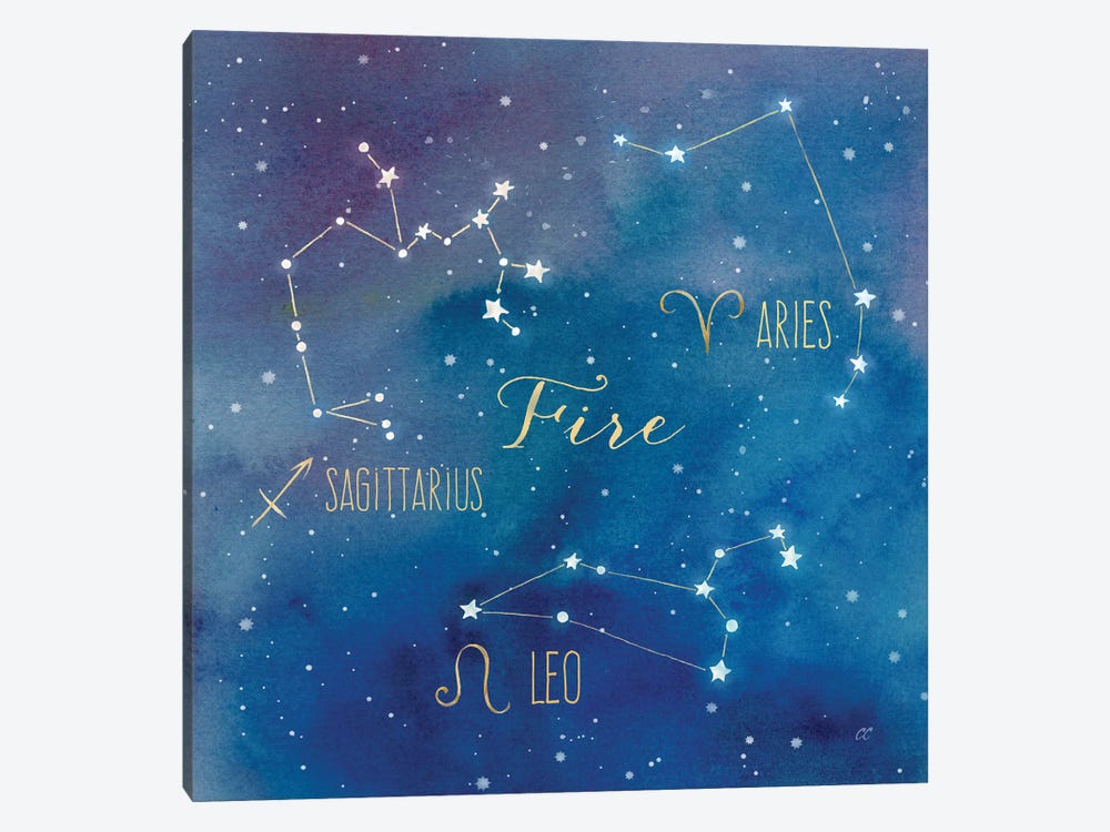 Star Sign Fire by Cynthia Coulter 1-piece Canvas Print
