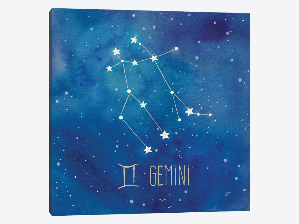 Star Sign Gemini by Cynthia Coulter 1-piece Canvas Wall Art