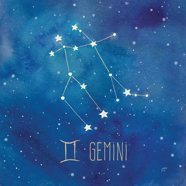 Kids Astronomy & Space Art: Star Sign Gemini by Cynthia Coulter