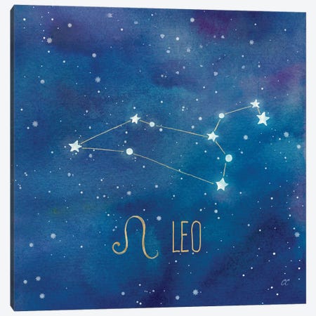 Star Sign Leo Canvas Print #CYN84} by Cynthia Coulter Canvas Print