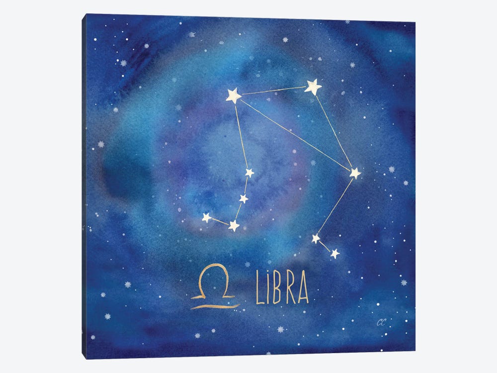 Star Sign Libra by Cynthia Coulter 1-piece Canvas Wall Art