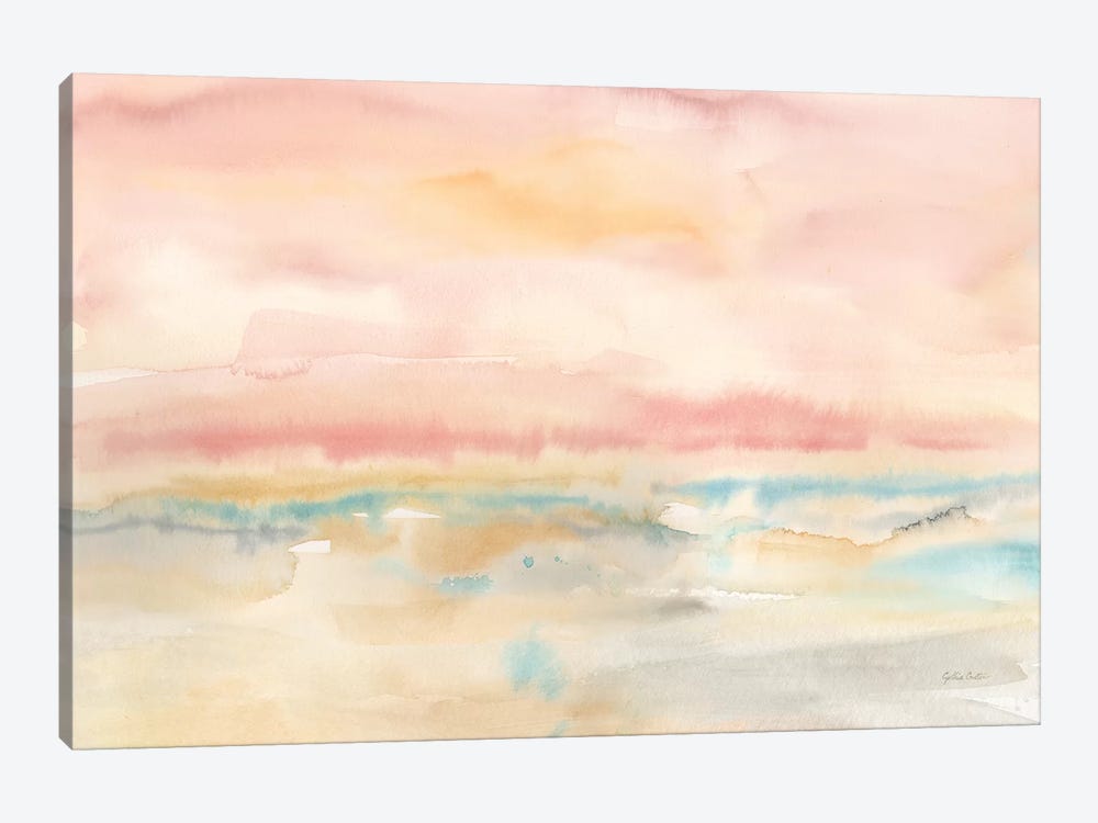 Blush Seascape by Cynthia Coulter 1-piece Canvas Artwork