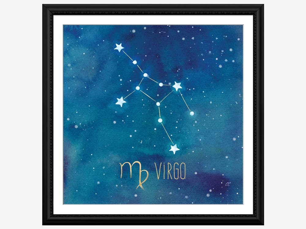 Virgo Star Sign Print Frame – Guide from the Stars