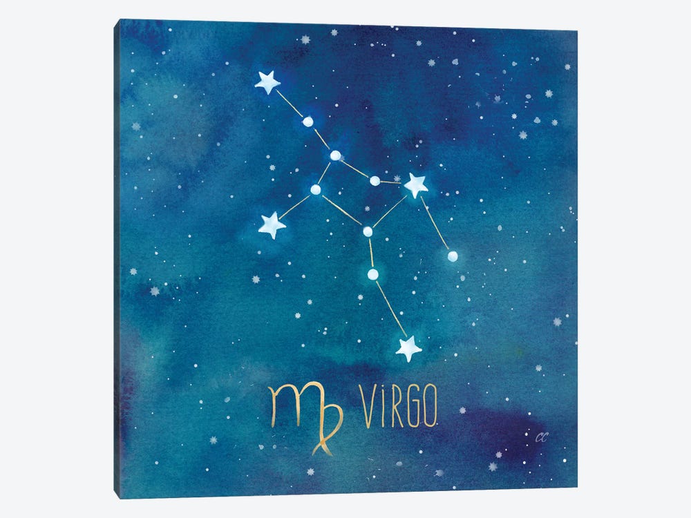 Star Sign Virgo by Cynthia Coulter 1-piece Canvas Wall Art