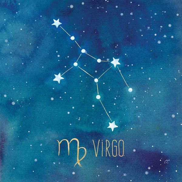 Kids Astronomy & Space Art: Star Sign Virgo by Cynthia Coulter