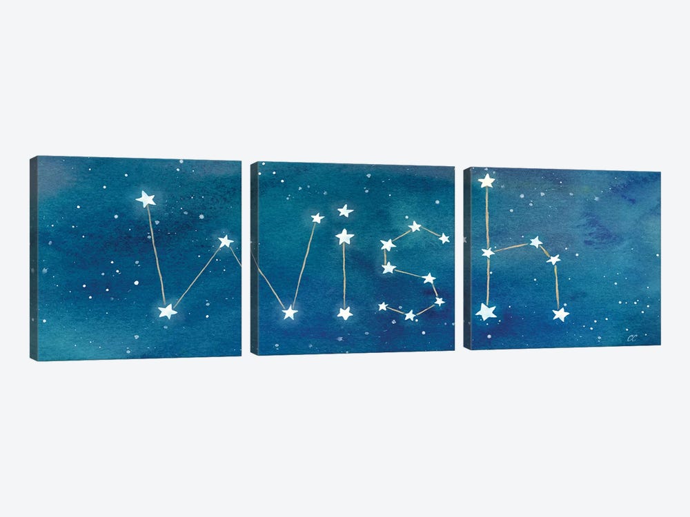 Star Sign Wish by Cynthia Coulter 3-piece Canvas Art