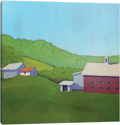 Primary Barns VI Canvas Art Print - Carol Young