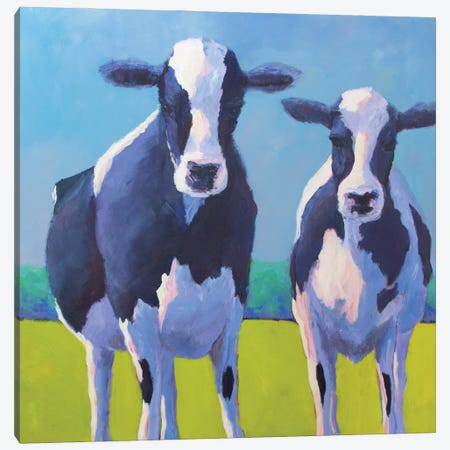 Cow Pals II Canvas Print #CYO2} by Carol Young Canvas Print