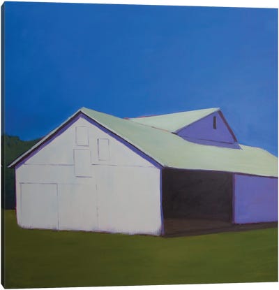 Lonely Barn Canvas Art Print - Carol Young