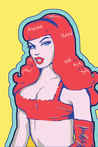 Corey Plumlee: Pin Up Girl Yellow by Corey Plumlee