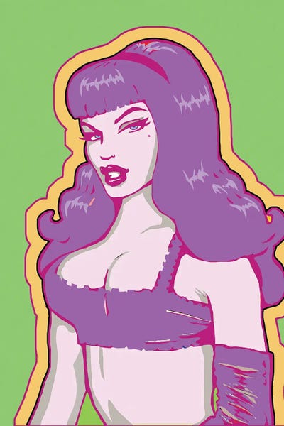 Corey Plumlee: Pin Up Girl Green by Corey Plumlee