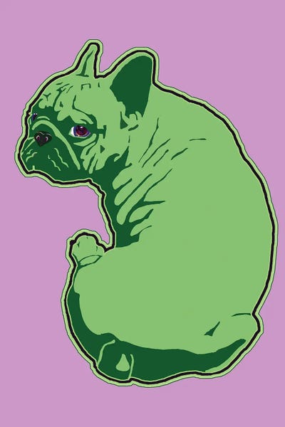 French Bulldogs: Frenchie Pink by Corey Plumlee