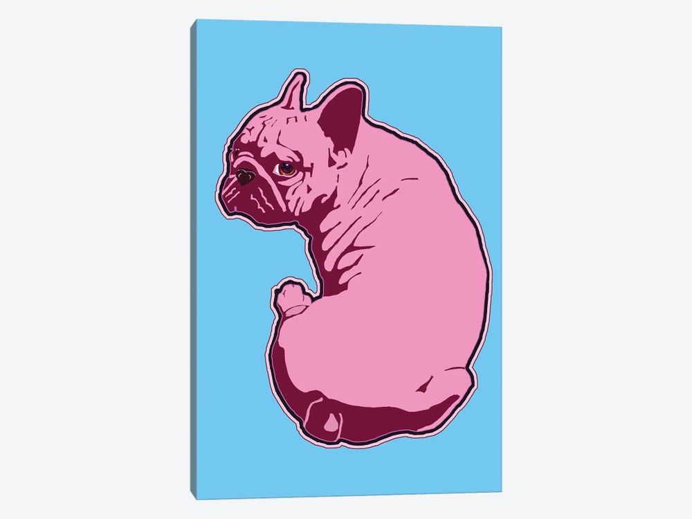 Frenchie Blue by Corey Plumlee 1-piece Canvas Art