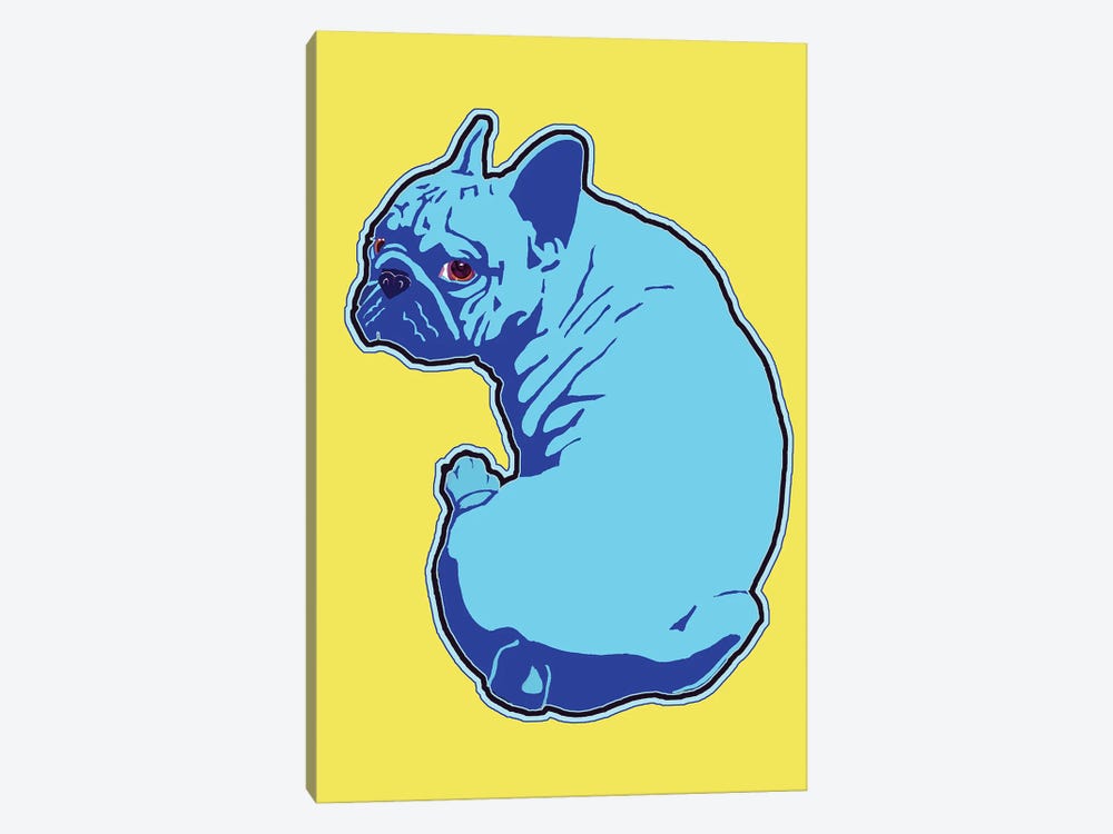 Frenchie Yellow by Corey Plumlee 1-piece Canvas Art Print