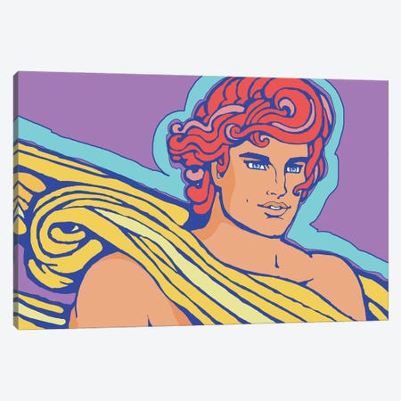 Apollo The Purple Canvas Print #CYP128} by Corey Plumlee Canvas Wall Art