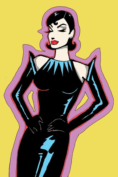 Femme Chic Yellow by Corey Plumlee framed wall art