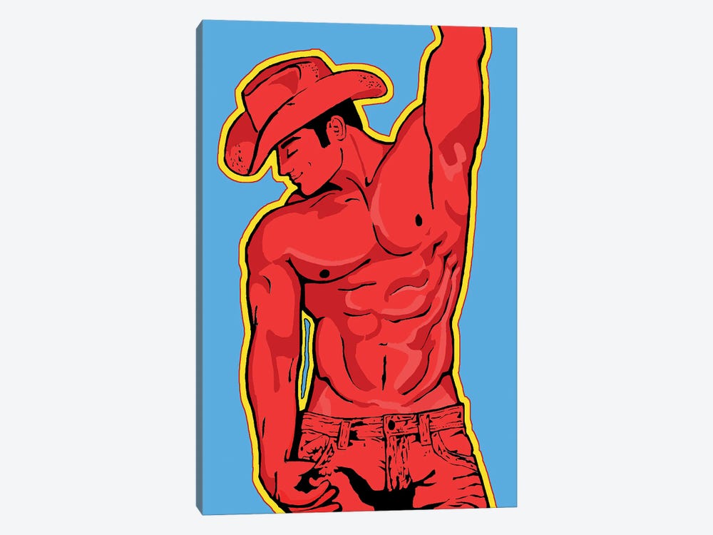 Cowboy Red by Corey Plumlee 1-piece Art Print
