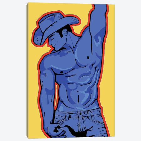 Cowboy Blue Canvas Print #CYP139} by Corey Plumlee Art Print