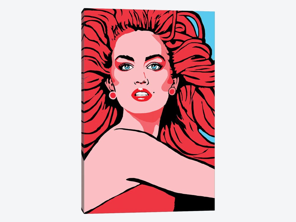 Cindy Crawford Red by Corey Plumlee 1-piece Canvas Art Print