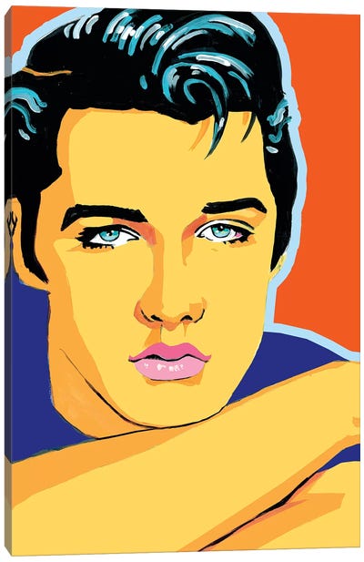 Elvis Canvas Art Print - Sixties Nostalgia Art