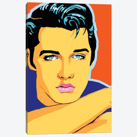 Elvis Canvas Print #CYP16} by Corey Plumlee Canvas Wall Art