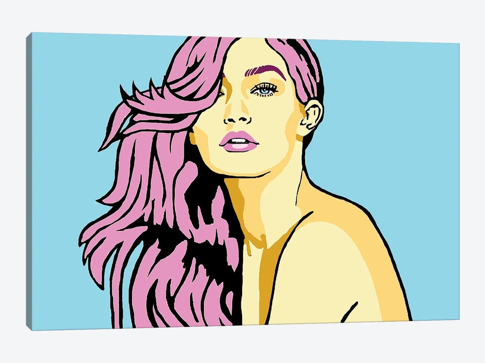 Gigi Hadid Pink by Corey Plumlee 1-piece Canvas Artwork