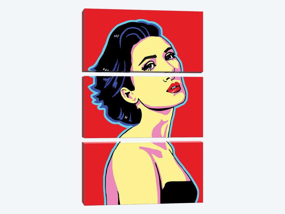 Winona Ryder by Corey Plumlee 3-piece Canvas Wall Art
