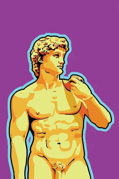 Statue Of David: David Yellow by Corey Plumlee