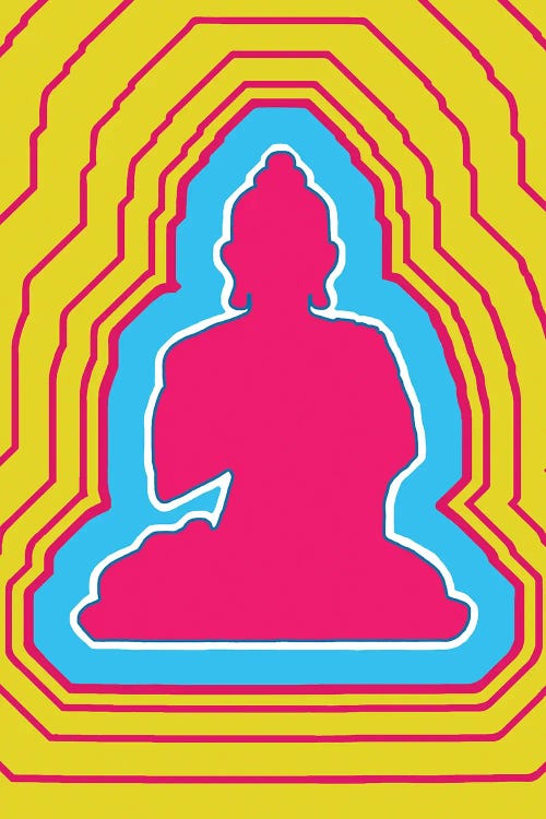 Buddha Vibes Pink by Corey Plumlee wall art