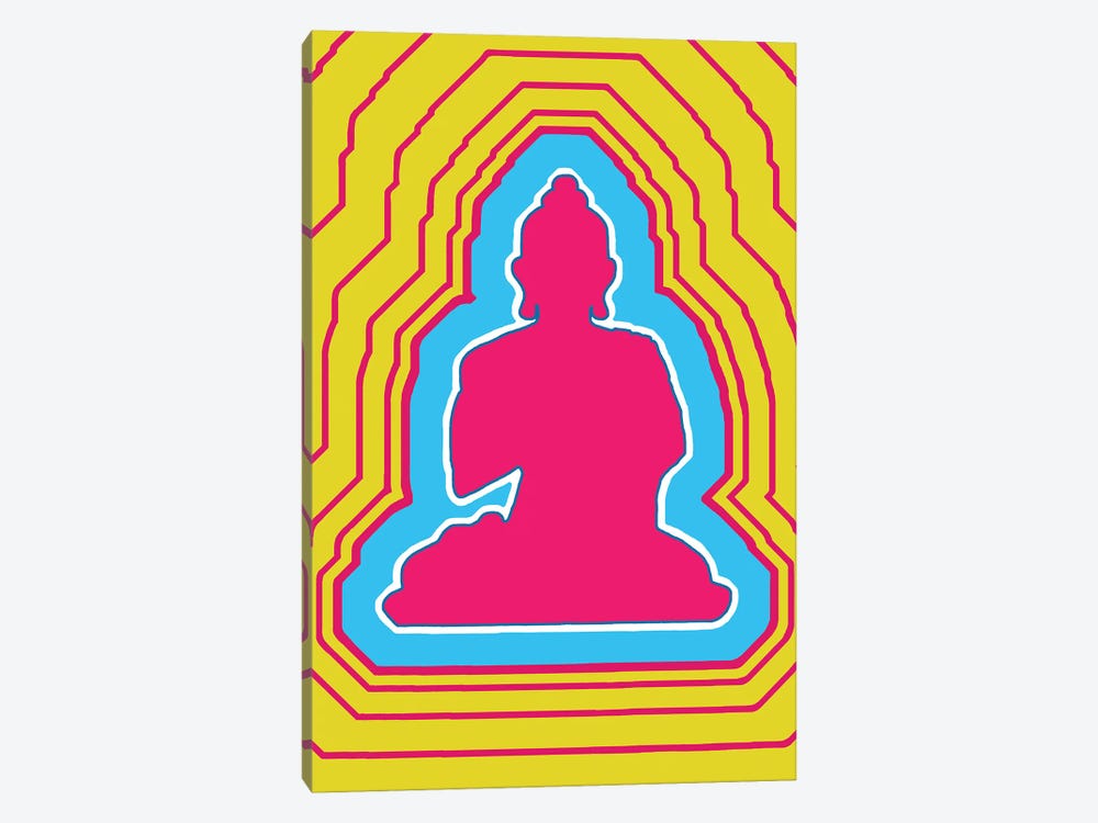 Buddha Vibes Pink by Corey Plumlee 1-piece Canvas Wall Art