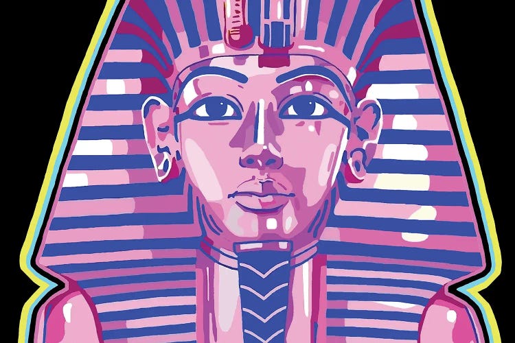 Cosmic King Tut by Corey Plumlee wall art