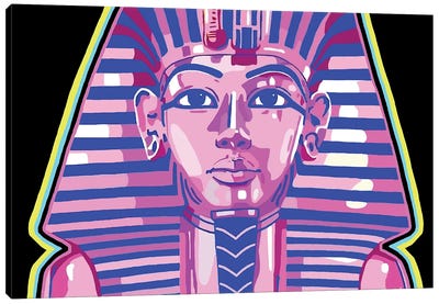 Cosmic King Tut Canvas Art Print - Egypt Art