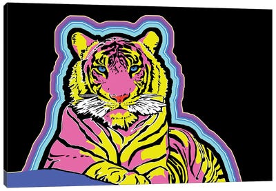 Cosmic Tiger Canvas Art Print - Corey Plumlee