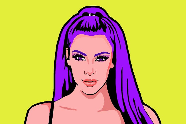 Kim Kardashian Purple