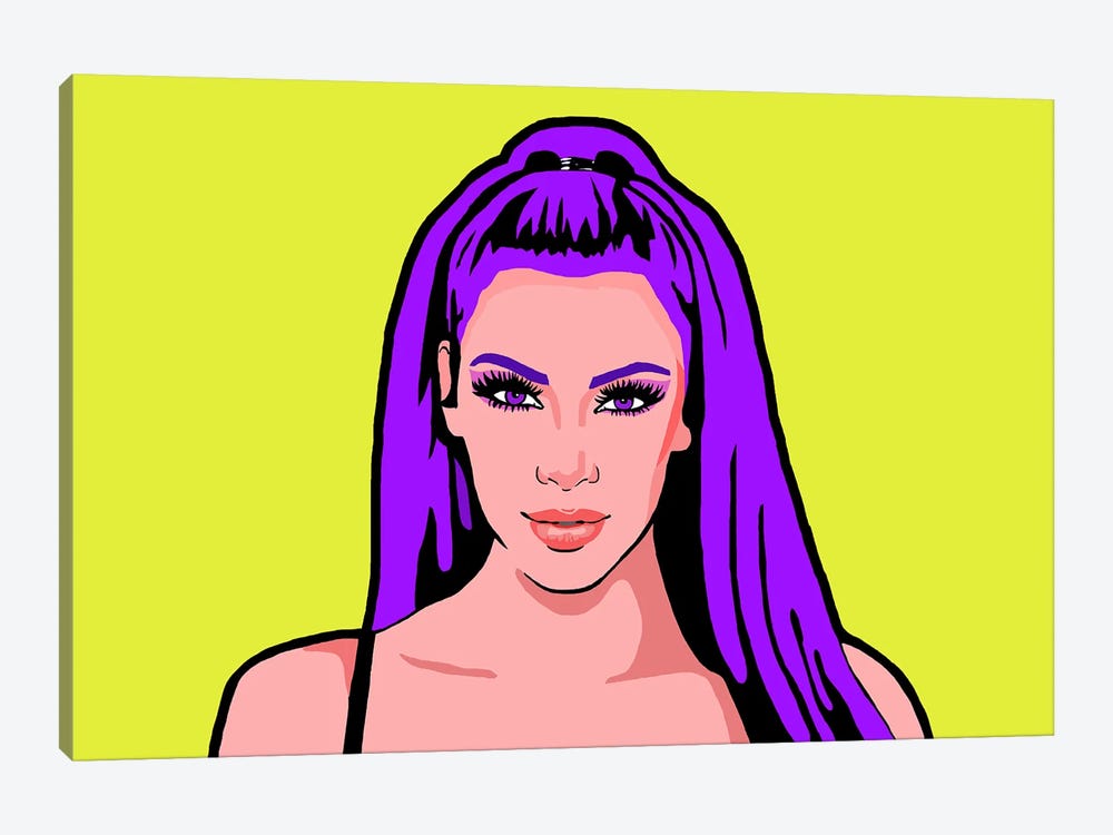 Kim Kardashian Purple by Corey Plumlee 1-piece Canvas Artwork