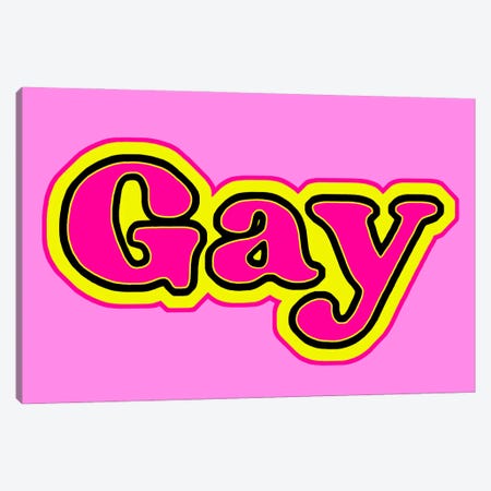 Gay Pink Canvas Print #CYP203} by Corey Plumlee Canvas Art Print