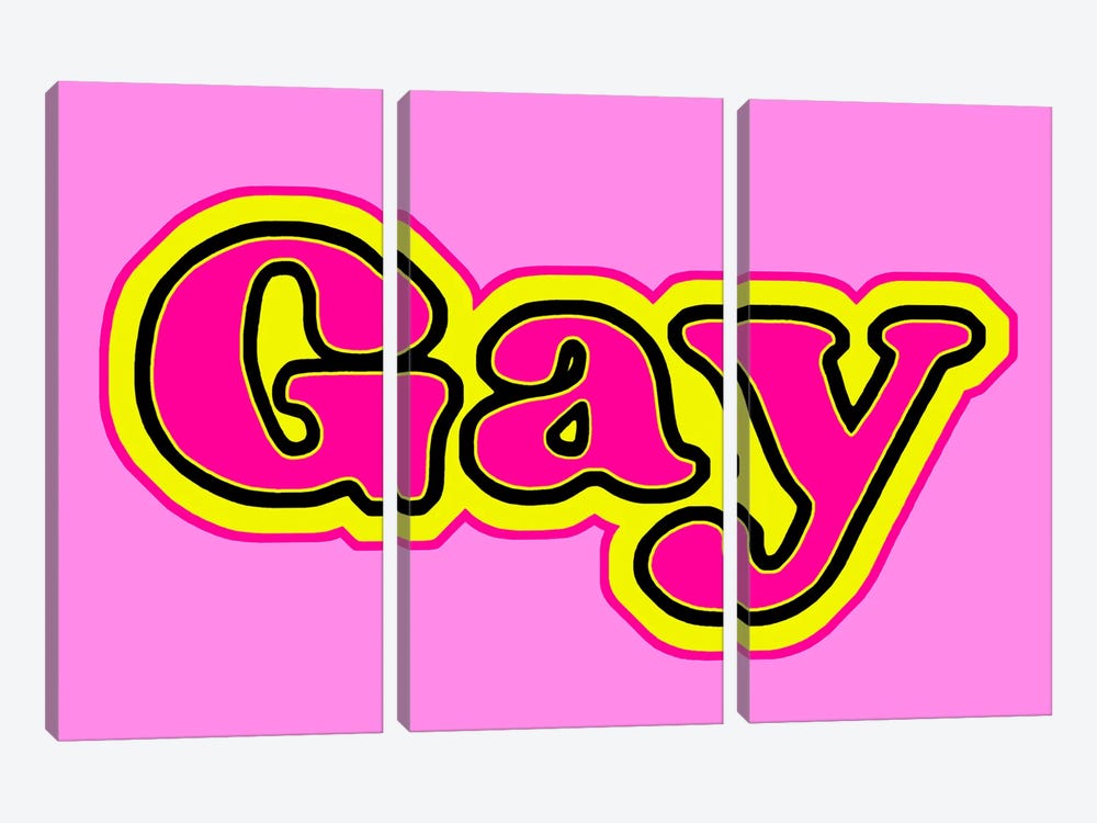 Gay Pink by Corey Plumlee 3-piece Art Print