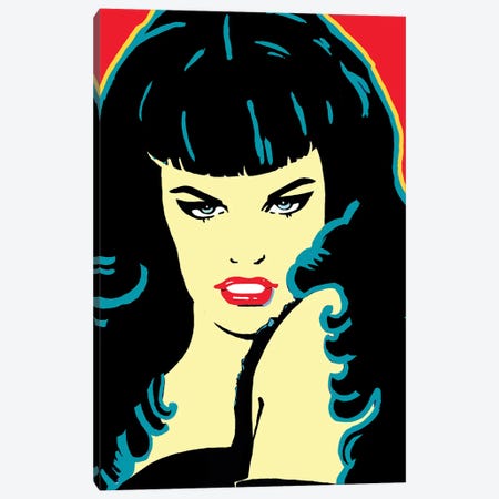 Bettie Page Canvas Print #CYP223} by Corey Plumlee Canvas Print