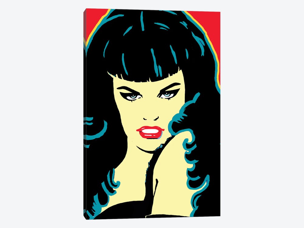 Bettie Page by Corey Plumlee 1-piece Canvas Print