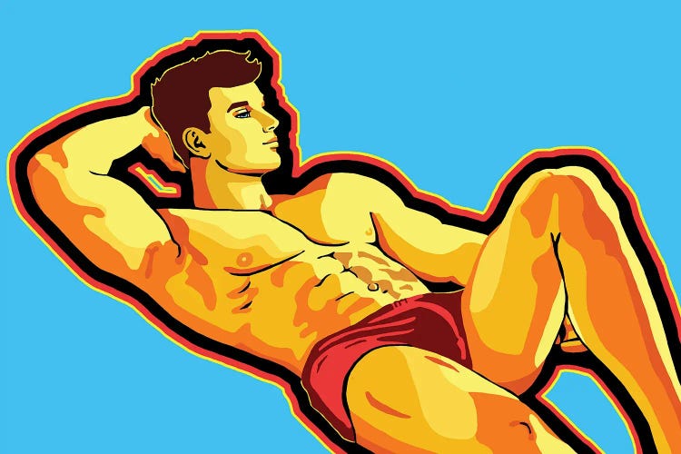 Lifeguard Blue by Corey Plumlee wall art