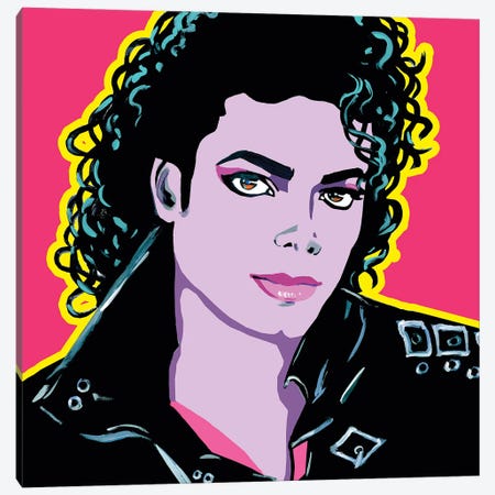 Michael Jackson Canvas Print #CYP27} by Corey Plumlee Canvas Art Print