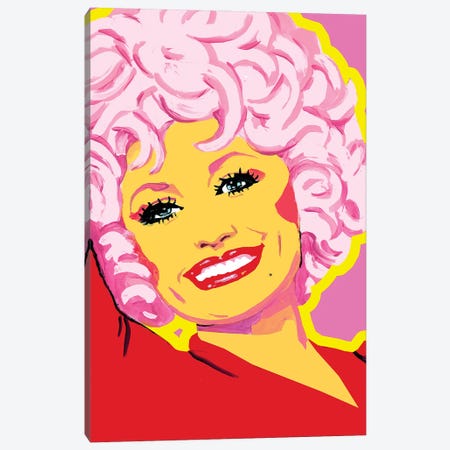 Dolly Parton Canvas Print #CYP38} by Corey Plumlee Art Print