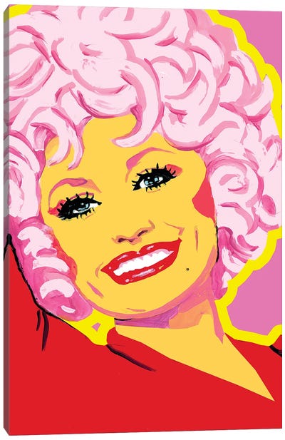 Dolly Parton Canvas Art Print - Nostalgia Art