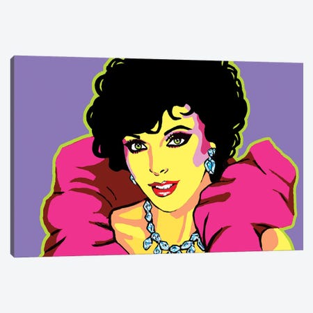 Joan Collins Canvas Print #CYP43} by Corey Plumlee Canvas Wall Art