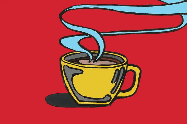 Pop Art Kitchen: Red Coffee by Corey Plumlee