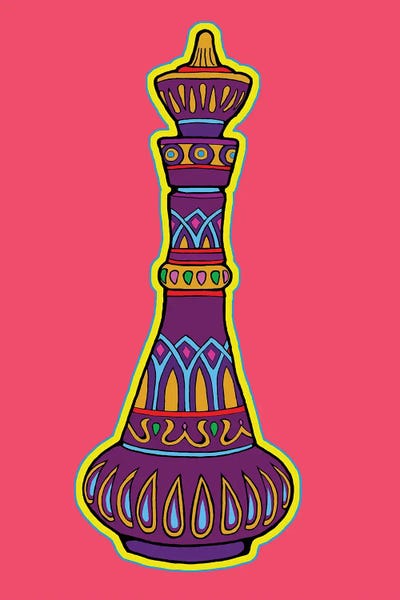 Jeannie Bottle by Corey Plumlee framed wall art