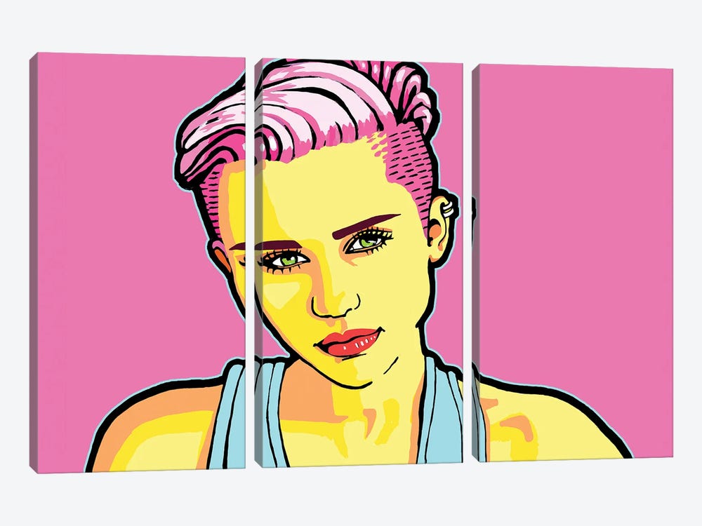 Miley by Corey Plumlee 3-piece Canvas Wall Art