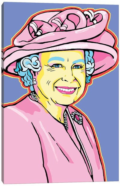 Queen Elizabeth Canvas Art Print - Queen Elizabeth II